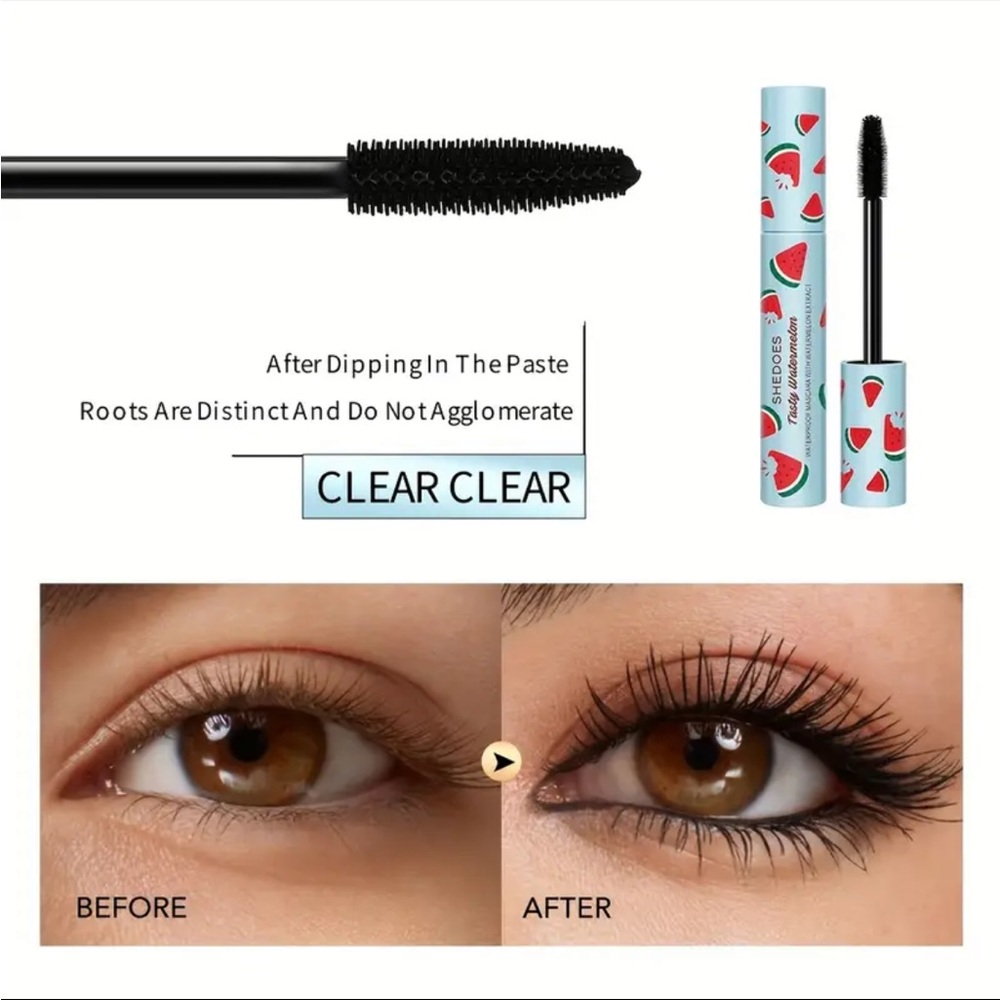 Waterproof Mascara in Light Blue Watermelon Print - Picture 2 of 8